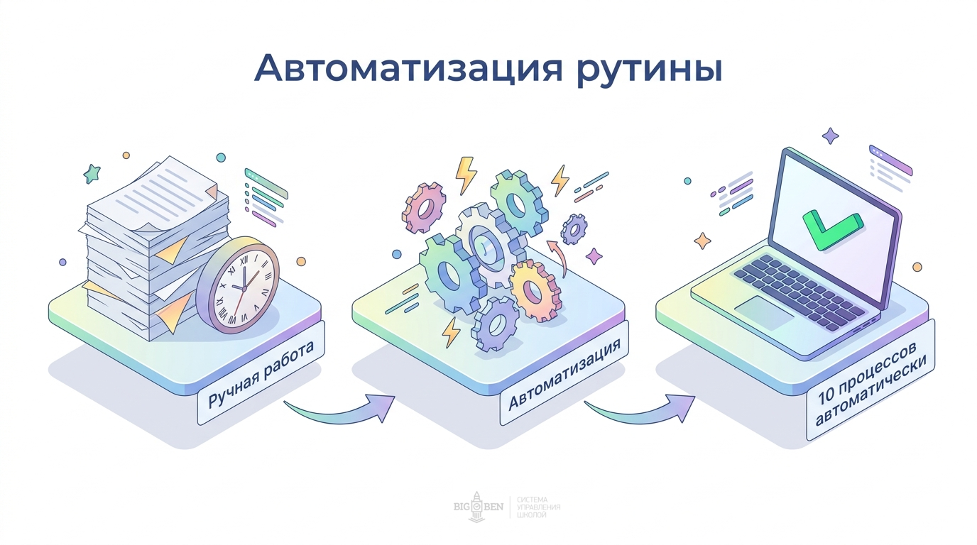 Автоматизация рутины: 10 процессов, которые школа может передать системе